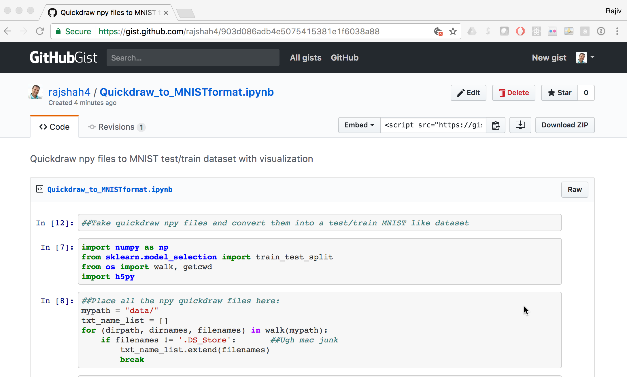 Quick, Draw!' – Classifying Drawings with Python